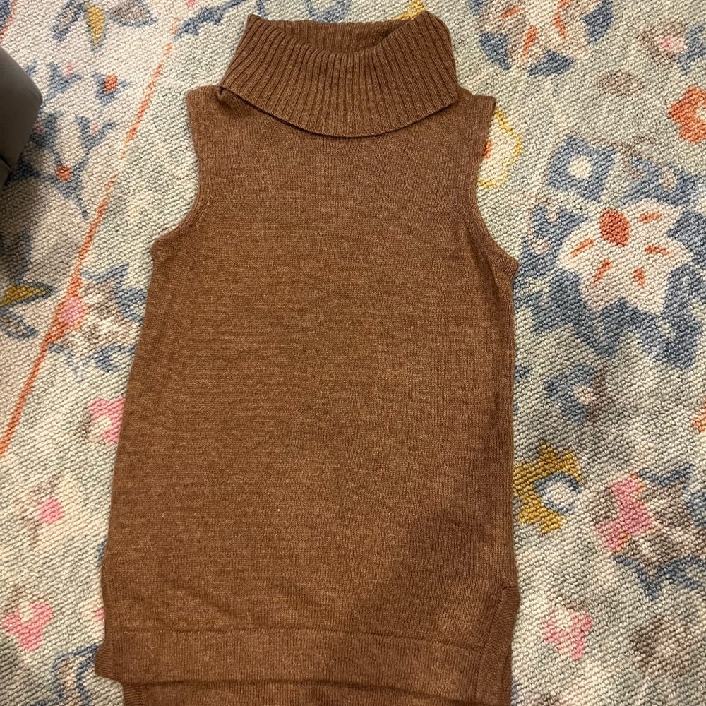 J. Crew Mercantile sleeveless turtleneck sweater
